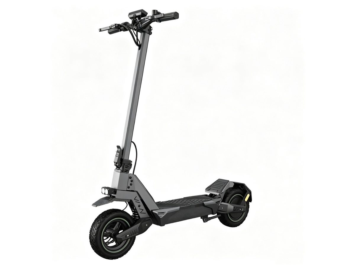 X1 electric scooter, three-quarter view
